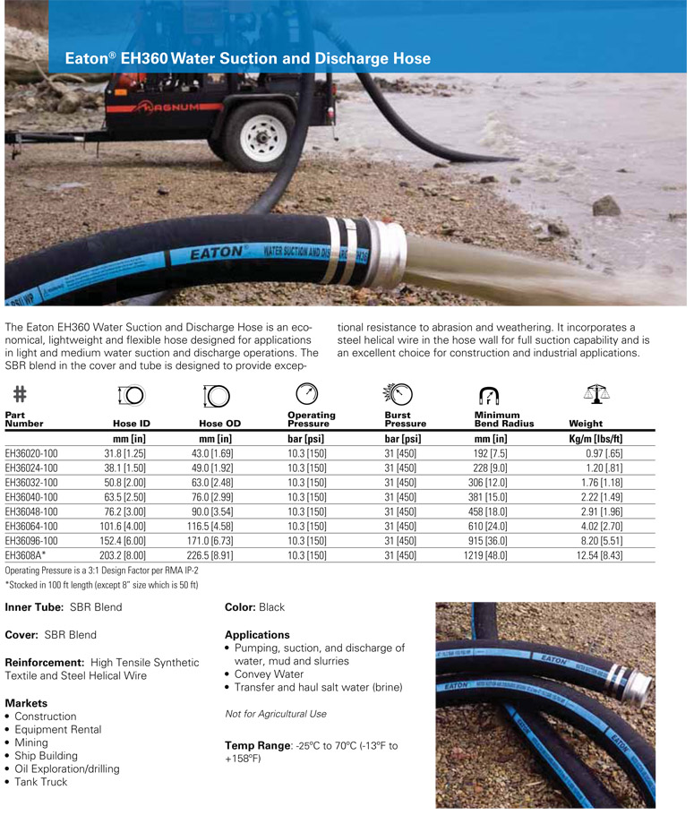 Eaton EH 360 SD hose